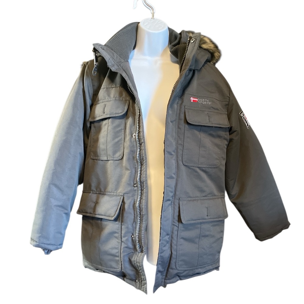 Boys’ North Sportif Water-resistant Winter Parka Youth L (14-16)